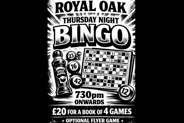 The Royal Oak Bingo Thursday Night